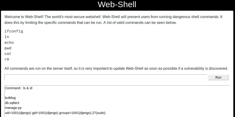 Bulldog - Web shell RCE